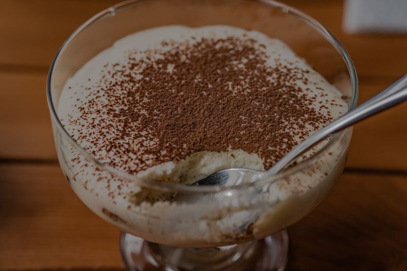 Tiramisu dessert at Round table pizza