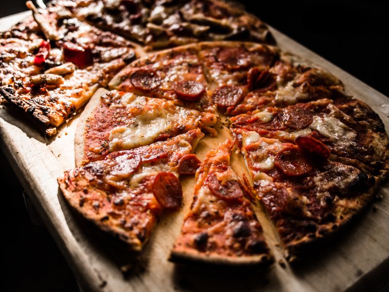 Pepperoni pizza at Round table pizza